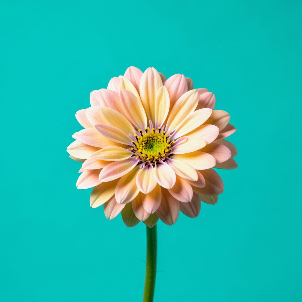 Crisp studio photograph of a small mound of dried green flower buds on a seamless white backdrop with soft natural shadows, evoking a clean and premium product feel.