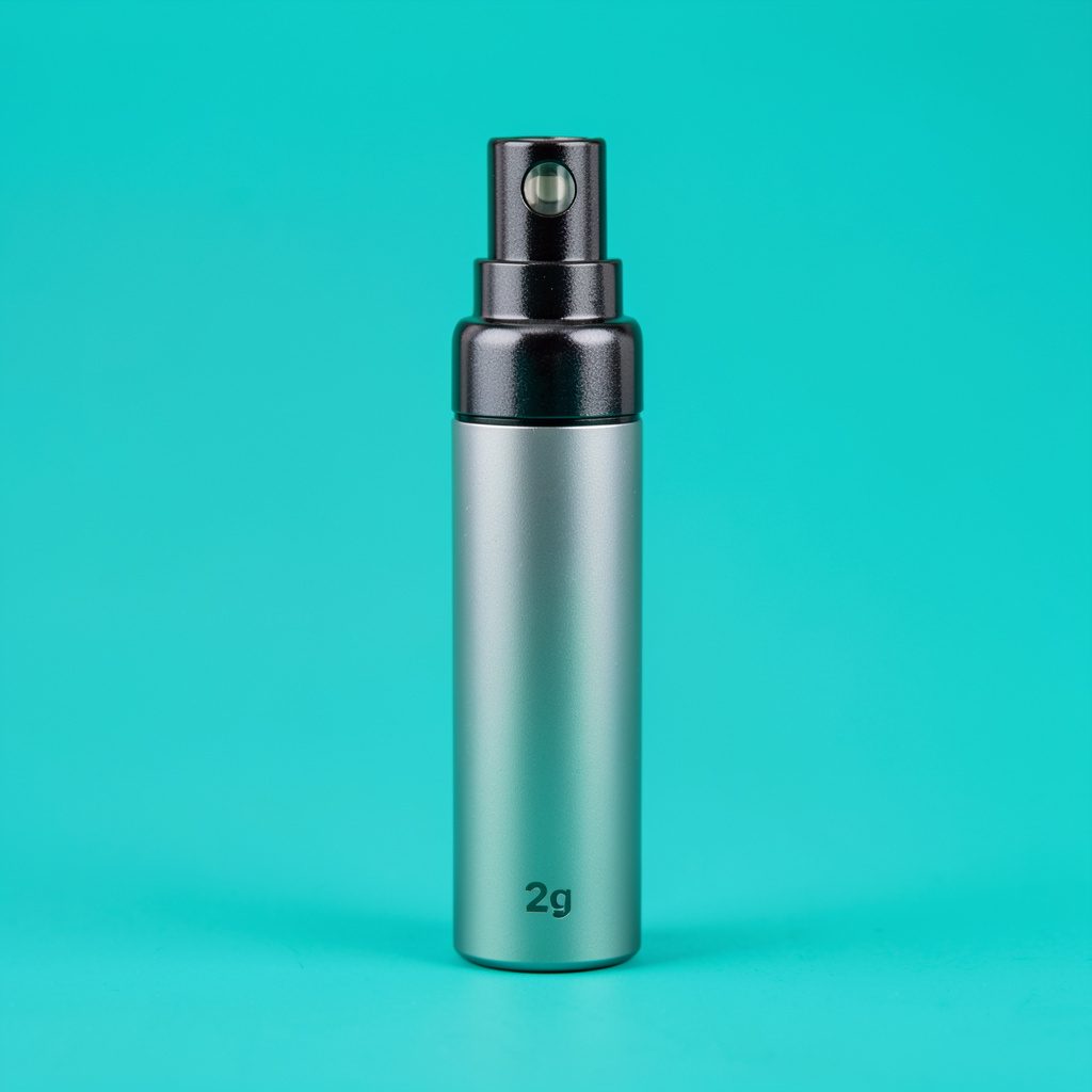 A small disposable vape pen standing upright against a soft white backdrop, gentle warm lighting.